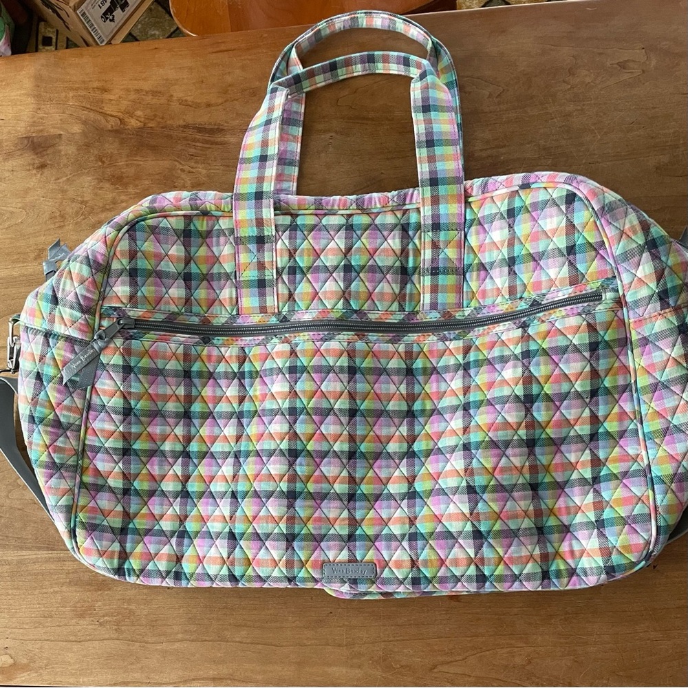 Vera Bradley Grand Traveler - NWOT - signature cotton color Gingham Plaid